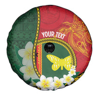 Personalised PNG Oro Provins Spare Tire Cover Papua New Guinea Plumeria Melanesian Pattern LT14 - Polynesian Pride