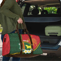 Personalised PNG Oro Provins Travel Bag Papua New Guinea Plumeria Melanesian Pattern LT14 - Polynesian Pride