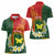 Personalised PNG Oro Provins Women Polo Shirt Papua New Guinea Plumeria Melanesian Pattern - Polynesian Pride