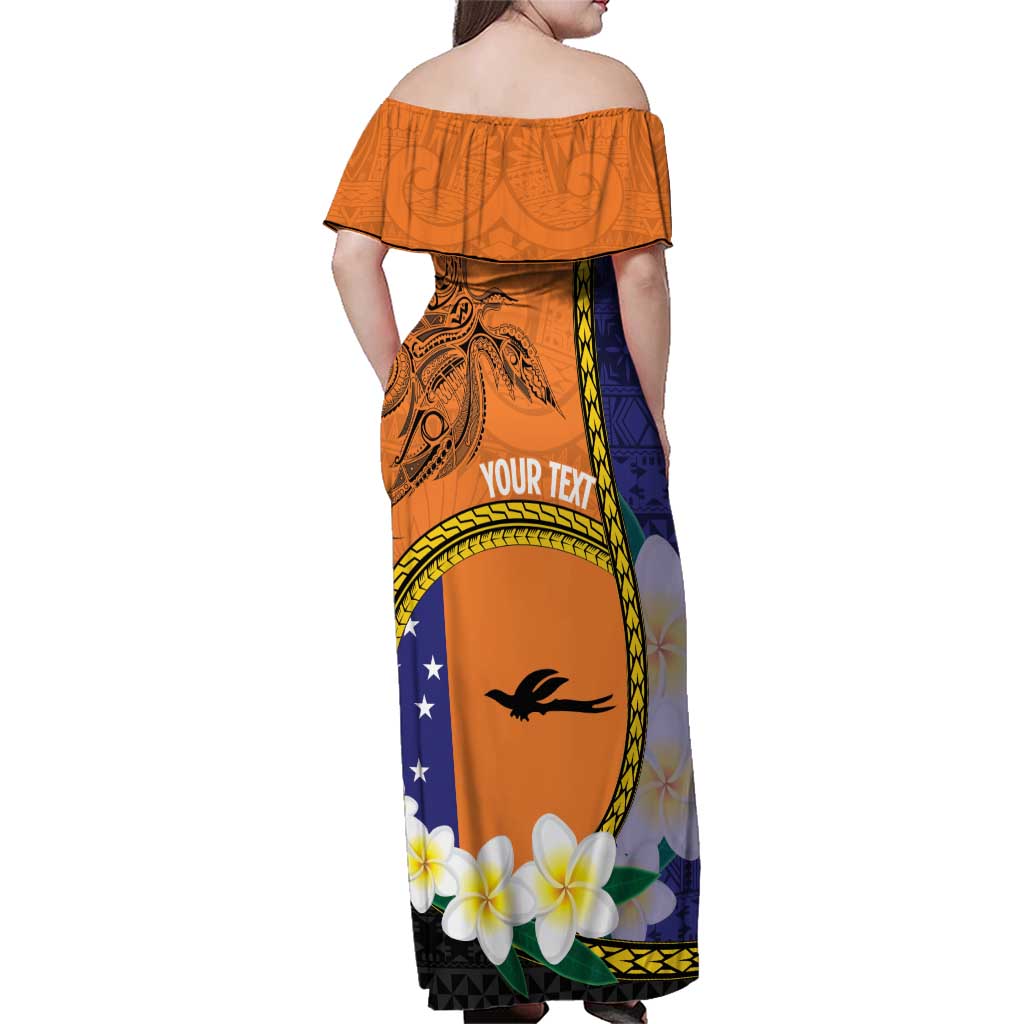 Personalised PNG Niu Ailan Family Matching Off Shoulder Maxi Dress and Hawaiian Shirt Papua New Guinea Plumeria Melanesian Pattern LT14 - Polynesian Pride