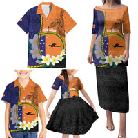 Personalised PNG Niu Ailan Family Matching Puletasi and Hawaiian Shirt Papua New Guinea Plumeria Melanesian Pattern LT14 - Polynesian Pride