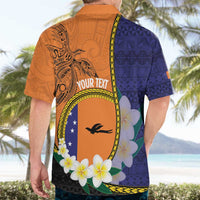 Personalised PNG Niu Ailan Hawaiian Shirt Papua New Guinea Plumeria Melanesian Pattern LT14 - Polynesian Pride