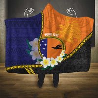 Personalised PNG Niu Ailan Hooded Blanket Papua New Guinea Plumeria Melanesian Pattern LT14 - Polynesian Pride