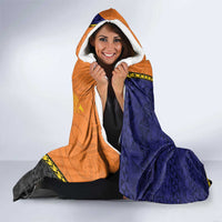 Personalised PNG Niu Ailan Hooded Blanket Papua New Guinea Plumeria Melanesian Pattern LT14 - Polynesian Pride