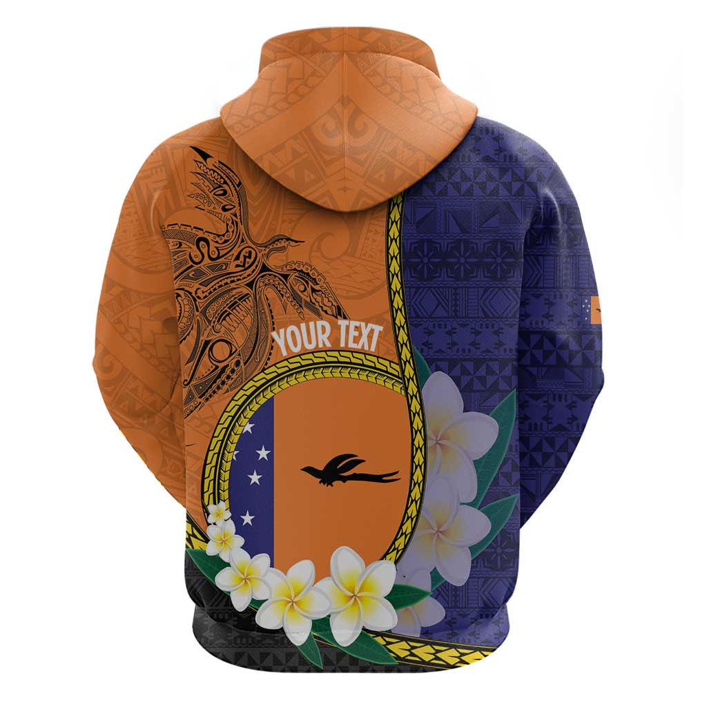 Personalised PNG Niu Ailan Hoodie Papua New Guinea Plumeria Melanesian Pattern LT14 - Polynesian Pride