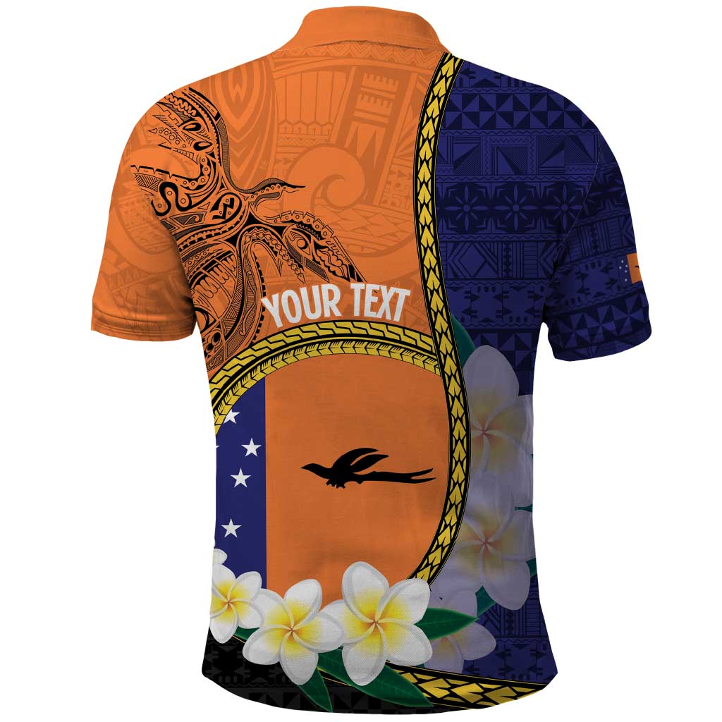 Personalised PNG Niu Ailan Polo Shirt Papua New Guinea Plumeria Melanesian Pattern LT14 - Polynesian Pride