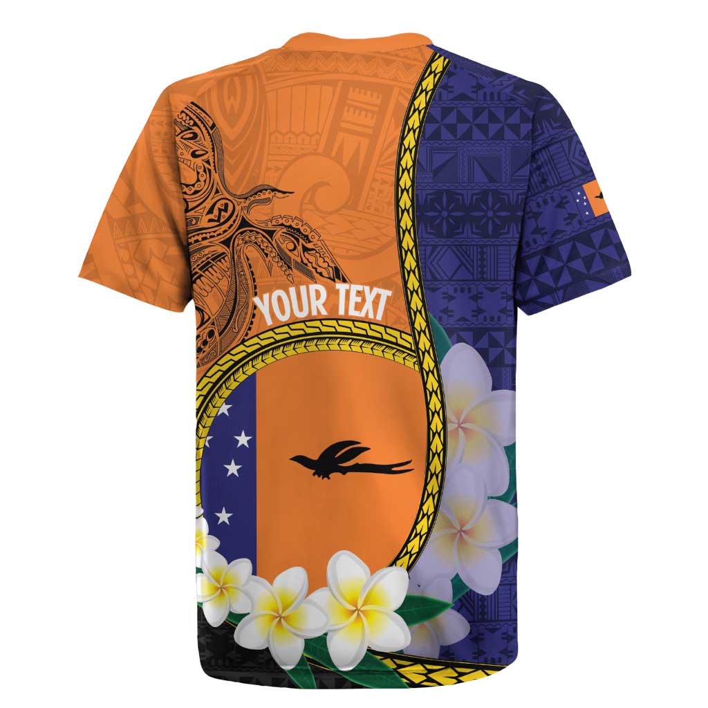 Personalised PNG Niu Ailan Rugby Jersey Papua New Guinea Plumeria Melanesian Pattern LT14 - Polynesian Pride