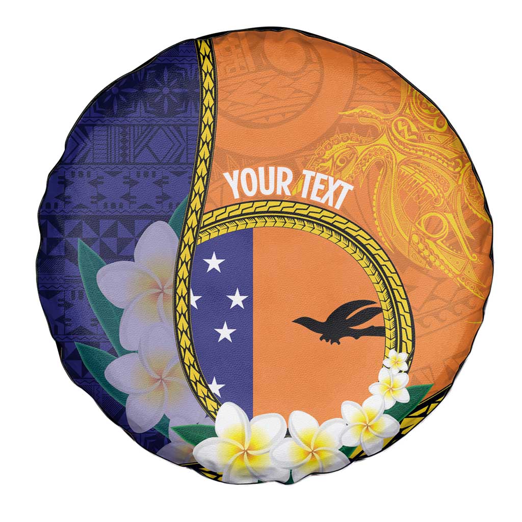 Personalised PNG Niu Ailan Spare Tire Cover Papua New Guinea Plumeria Melanesian Pattern LT14 - Polynesian Pride