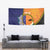 Personalised PNG Niu Ailan Tapestry Papua New Guinea Plumeria Melanesian Pattern - Polynesian Pride