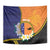 Personalised PNG Niu Ailan Tapestry Papua New Guinea Plumeria Melanesian Pattern - Polynesian Pride
