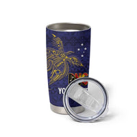 Personalised PNG Niu Ailan Tumbler Cup Papua New Guinea Plumeria Melanesian Pattern LT14 - Polynesian Pride