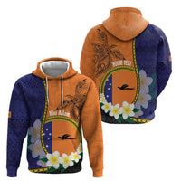 Personalised PNG Niu Ailan Zip Hoodie Papua New Guinea Plumeria Melanesian Pattern LT14 - Polynesian Pride