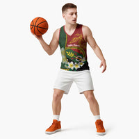 Personalised PNG Simbu Provins Basketball Jersey Papua New Guinea Plumeria Melanesian Pattern LT14 - Polynesian Pride