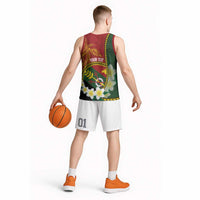 Personalised PNG Simbu Provins Basketball Jersey Papua New Guinea Plumeria Melanesian Pattern LT14 - Polynesian Pride
