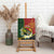 Personalised PNG Simbu Provins Canvas Wall Art Papua New Guinea Plumeria Melanesian Pattern - Polynesian Pride