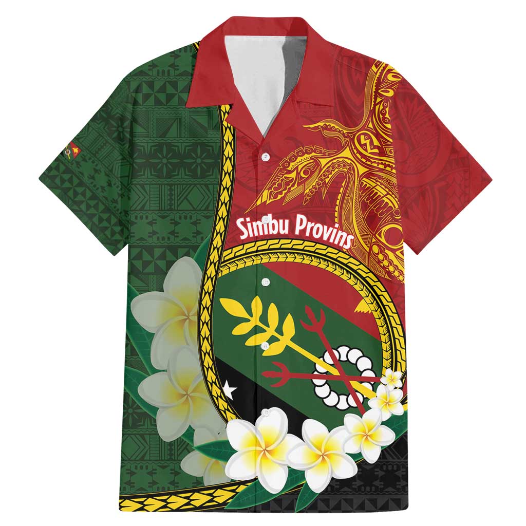 Personalised PNG Simbu Provins Family Matching Mermaid Dress and Hawaiian Shirt Papua New Guinea Plumeria Melanesian Pattern LT14 Dad's Shirt - Short Sleeve Green - Polynesian Pride