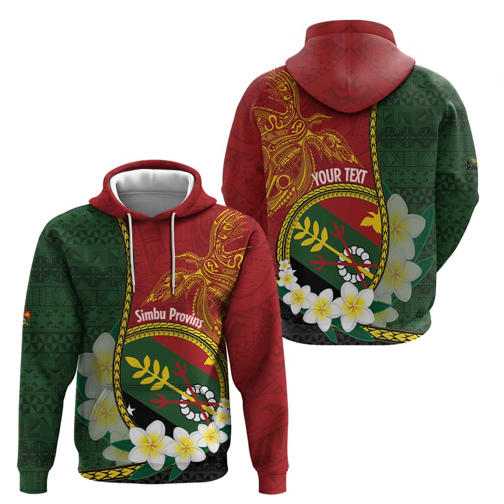 Personalised PNG Simbu Provins Hoodie Papua New Guinea Plumeria Melanesian Pattern LT14 - Polynesian Pride