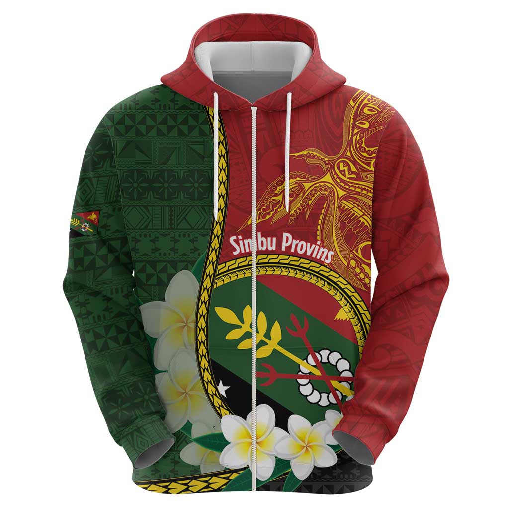 Personalised PNG Simbu Provins Hoodie Papua New Guinea Plumeria Melanesian Pattern LT14 - Polynesian Pride