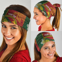 PNG Simbu Provins Neck Gaiter Papua New Guinea Plumeria Melanesian Pattern LT14