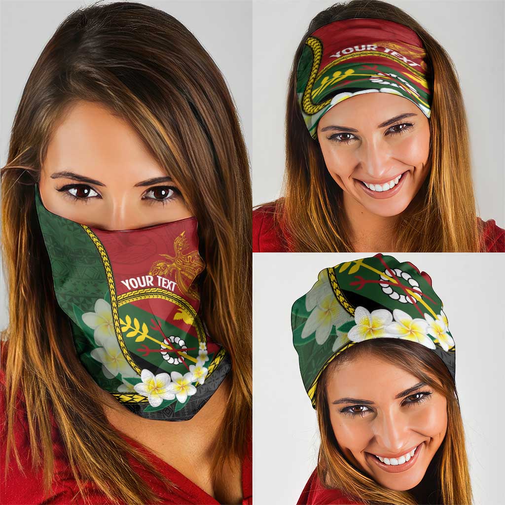 PNG Simbu Provins Neck Gaiter Papua New Guinea Plumeria Melanesian Pattern LT14