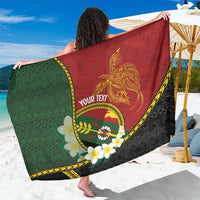 Personalised PNG Simbu Provins Sarong Papua New Guinea Plumeria Melanesian Pattern - Polynesian Pride
