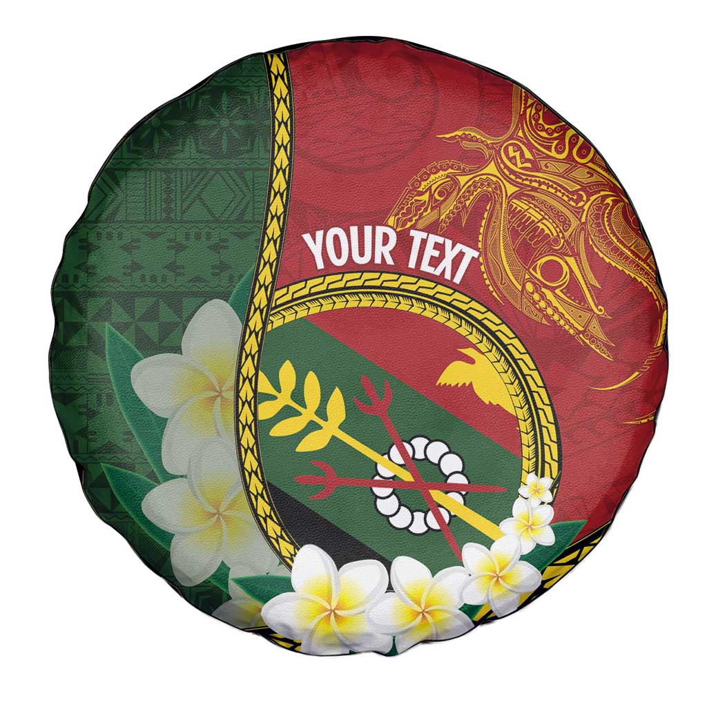 Personalised PNG Simbu Provins Spare Tire Cover Papua New Guinea Plumeria Melanesian Pattern LT14 - Polynesian Pride