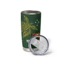 Personalised PNG Simbu Provins Tumbler Cup Papua New Guinea Plumeria Melanesian Pattern LT14 - Polynesian Pride