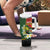 Personalised PNG Simbu Provins Tumbler With Handle Papua New Guinea Plumeria Melanesian Pattern - Polynesian Pride