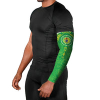 Cook Islands Manta Ray Arm Sleeves Kuki Airani Tattoo Green Color LT14 - Polynesian Pride