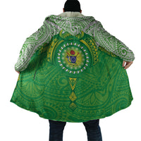 Cook Islands Manta Ray Cloak Kuki Airani Tattoo Green Color LT14 - Polynesian Pride