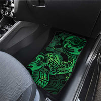 New Zealand Tuatara Car Mats Aotearoa Maori Clematis Flowers - Green LT14 - Polynesian Pride