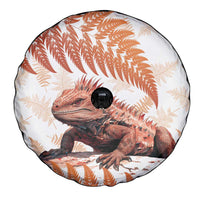 Red New Zealand Tuatara Spare Tire Cover Aotearoa Sphenodon Punctatus Silver Fern LT14 - Polynesian Pride