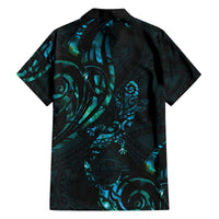 New Zealand Skink Family Matching Puletasi and Hawaiian Shirt Aotearoa Maori Mix Paua Shell LT14 - Polynesian Pride