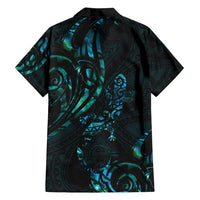 New Zealand Skink Family Matching Summer Maxi Dress and Hawaiian Shirt Aotearoa Maori Mix Paua Shell LT14 - Polynesian Pride