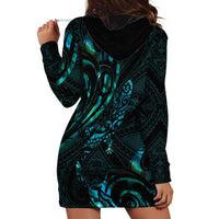New Zealand Skink Hoodie Dress Aotearoa Maori Mix Paua Shell LT14 - Polynesian Pride
