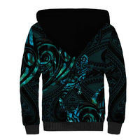 New Zealand Skink Sherpa Hoodie Aotearoa Maori Mix Paua Shell LT14 - Polynesian Pride