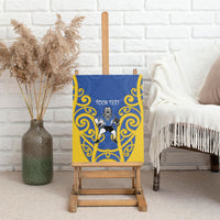 Otago Custom Rugby New Zealand Canvas Wall Art Aotearoa Maori Pukana Tiki Mascot