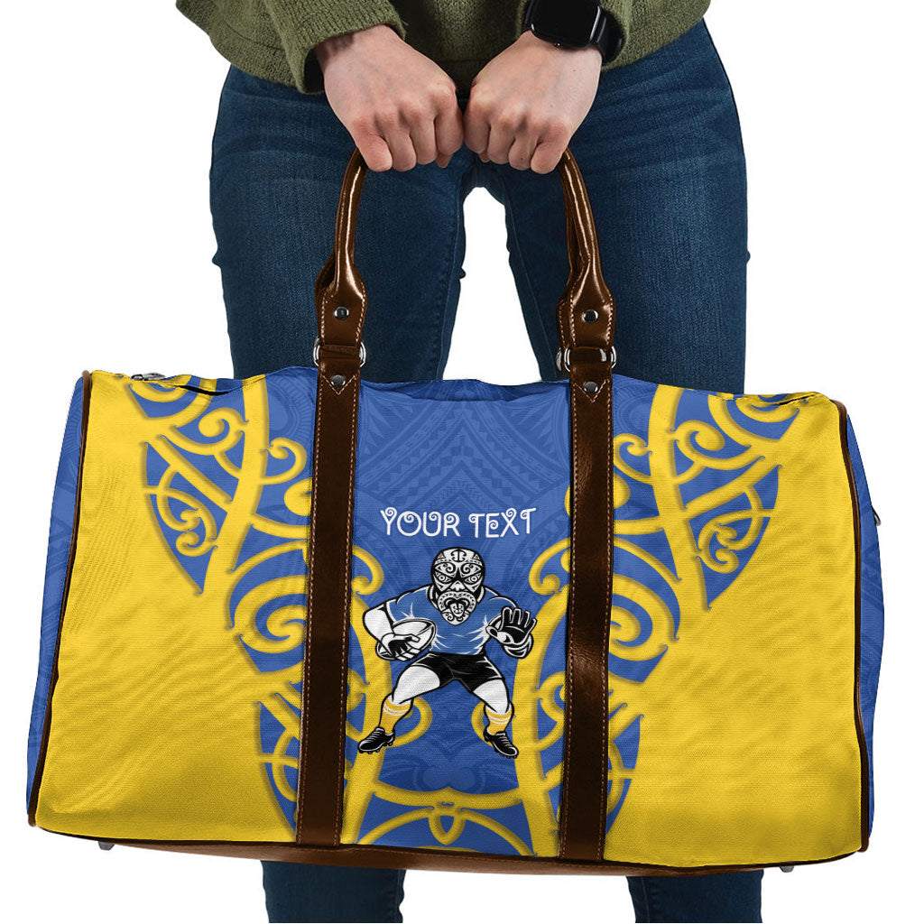 Otago Custom Rugby New Zealand Travel Bag Aotearoa Maori Pukana Tiki Mascot