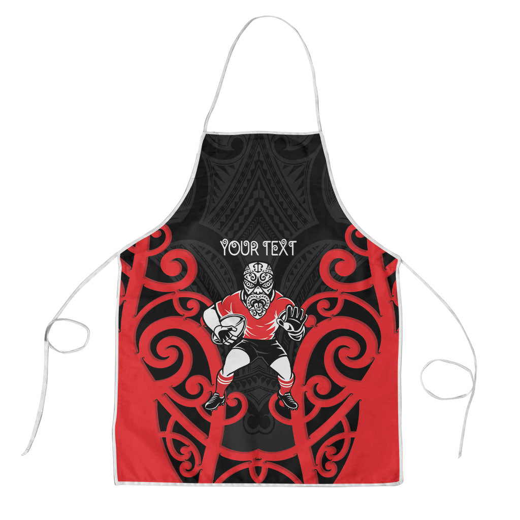Counties Manukau Custom Rugby New Zealand Apron Aotearoa Maori Pukana Tiki Mascot