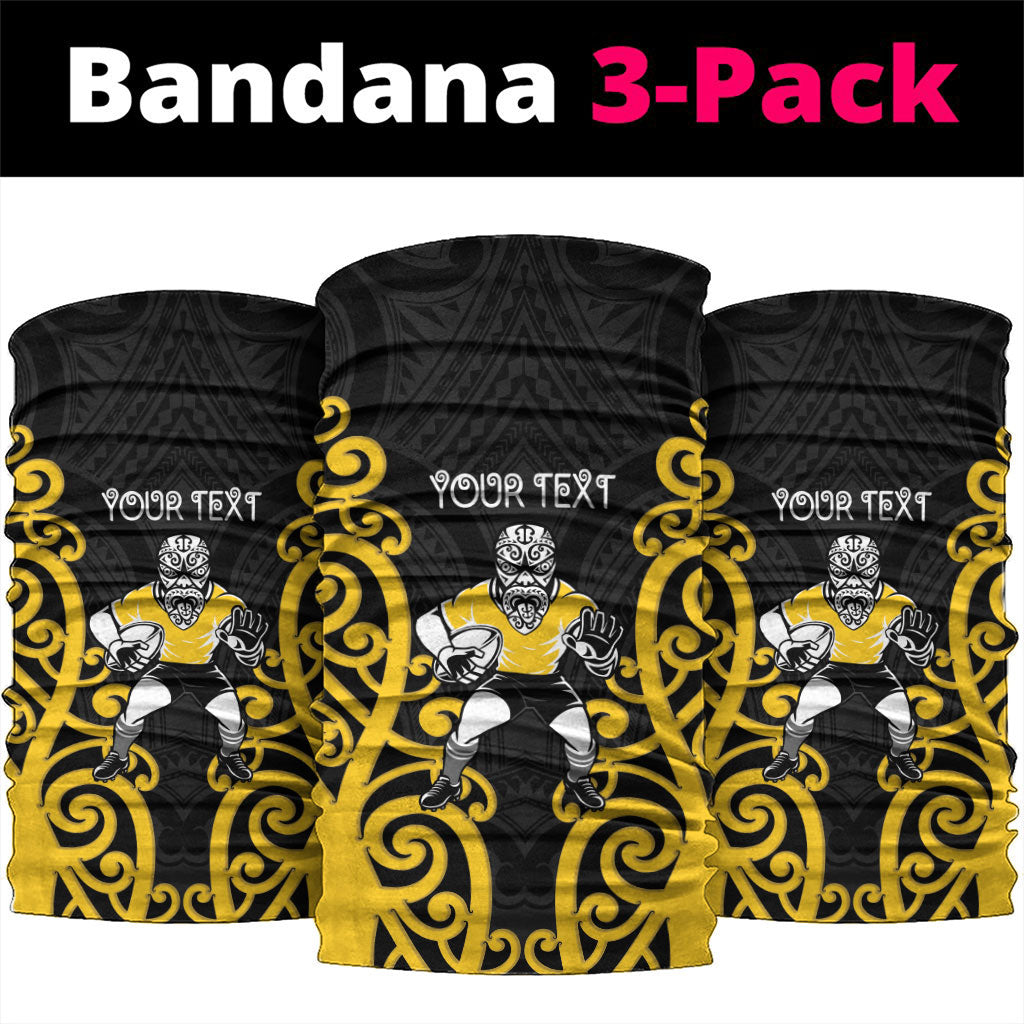 Wellington Custom Rugby New Zealand Neck Gaiter Aotearoa Maori Pukana Tiki Mascot