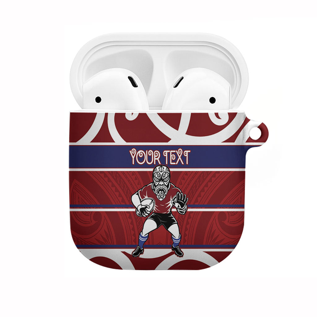 Southland Custom Rugby New Zealand AirPods Case Aotearoa Maori Pukana Tiki Mascot
