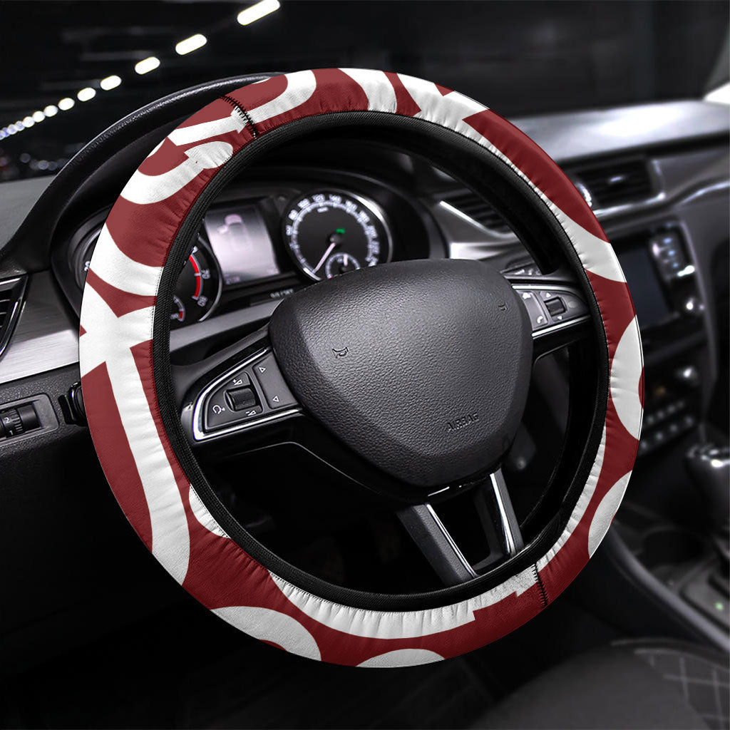 Southland Rugby New Zealand Steering Wheel Cover Aotearoa Maori Pukana Tiki Mascot