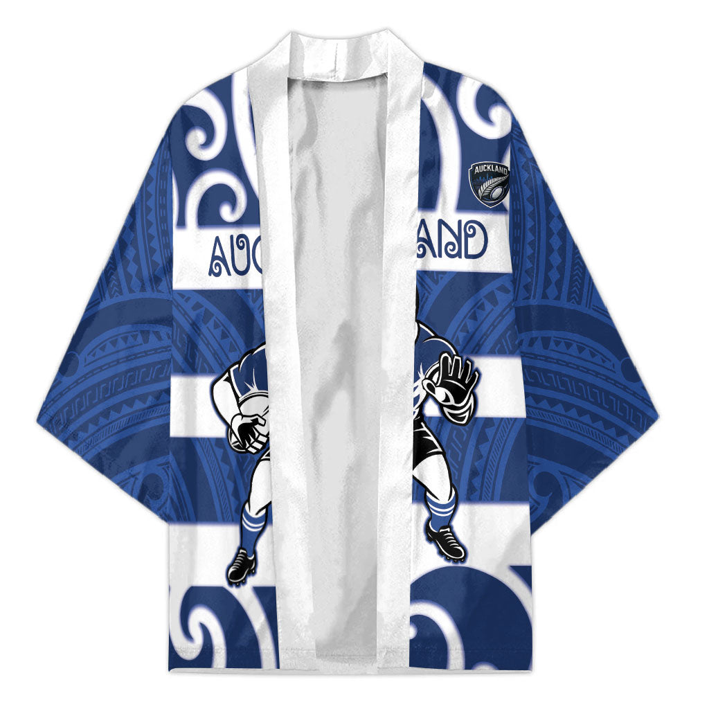 Auckland Custom Rugby New Zealand Kimono Aotearoa Maori Pukana Tiki Mascot
