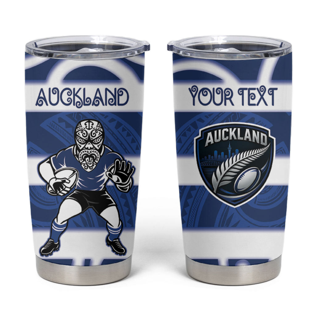 Auckland Custom Rugby New Zealand Tumbler Cup Aotearoa Maori Pukana Tiki Mascot