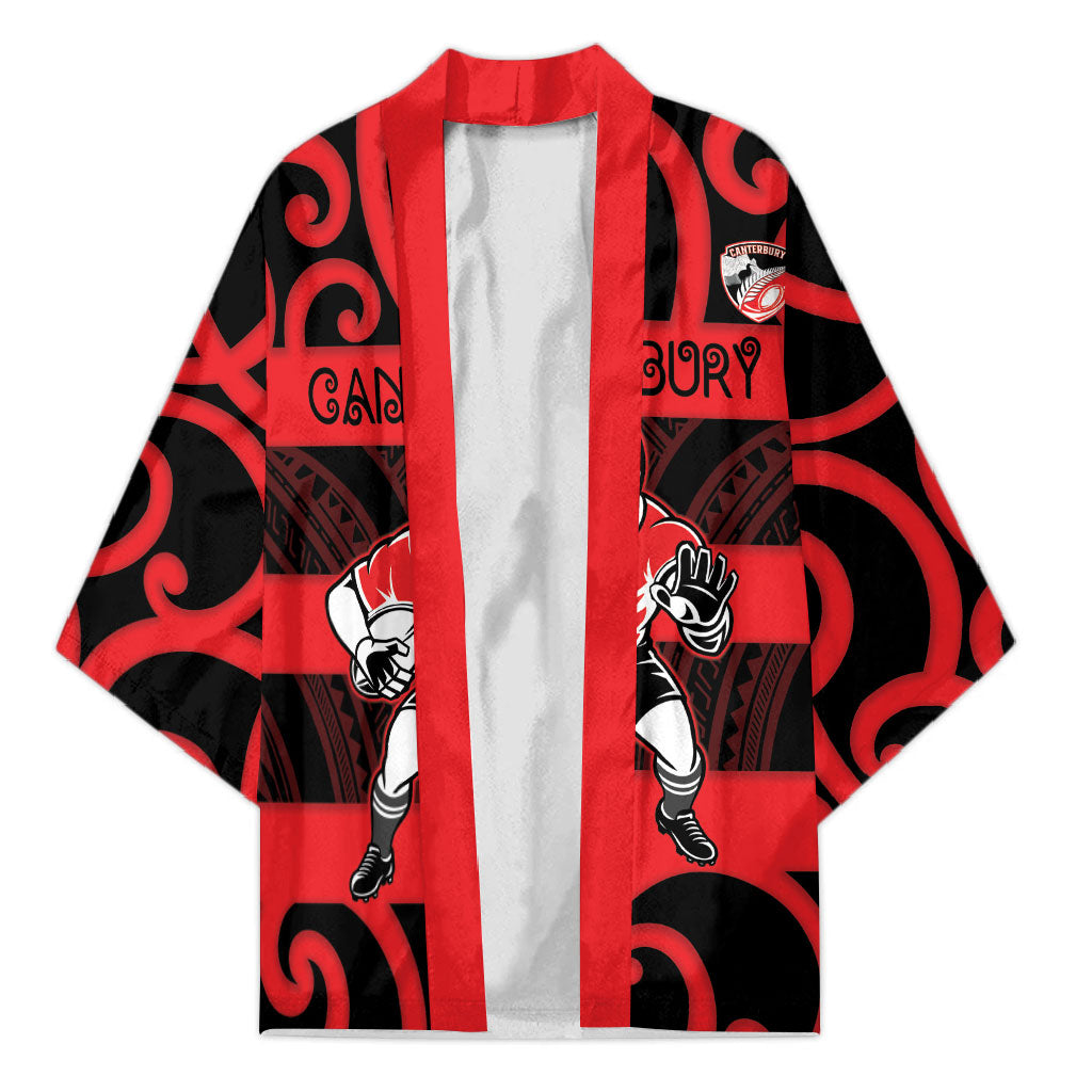 Canterbury Custom Rugby New Zealand Kimono Aotearoa Maori Pukana Tiki Mascot
