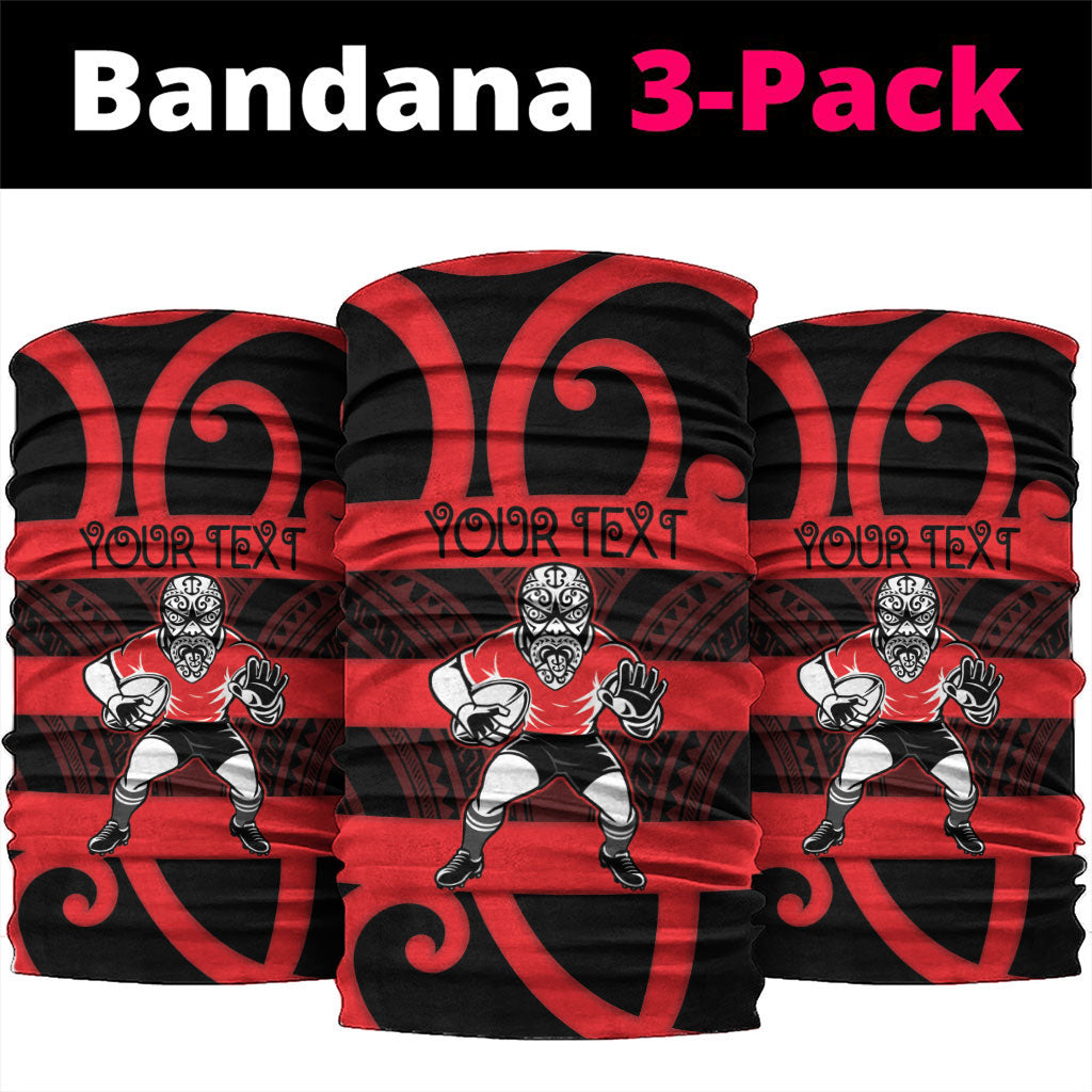 Canterbury Custom Rugby New Zealand Neck Gaiter Aotearoa Maori Pukana Tiki Mascot