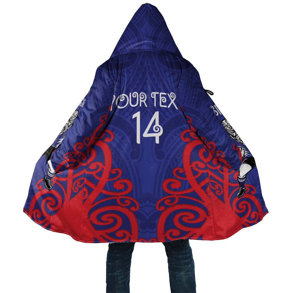 Tasman Custom Rugby New Zealand Cloak Aotearoa Maori Pukana Tiki Mascot