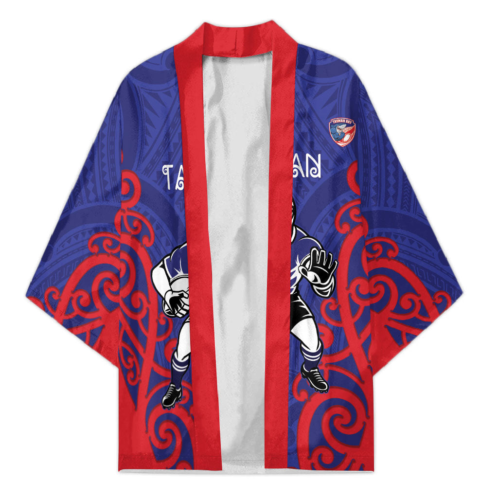 Tasman Custom Rugby New Zealand Kimono Aotearoa Maori Pukana Tiki Mascot
