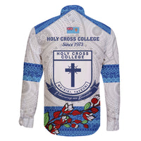 Fiji Holy Cross College Family Matching Tank Maxi Dress and Hawaiian Shirt Happy 50th Anniversary Fijian Tagimoucia Tapa Pattern LT14 - Polynesian Pride