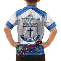Fiji Holy Cross College Kid Hawaiian Shirt Happy 50th Anniversary Fijian Tagimoucia Tapa Pattern LT14 - Polynesian Pride